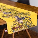 Couverture en velours Élegance Persane Jaune Prowall