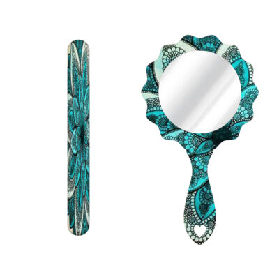 Lime à Ongles Métallique et Set de Miroir avec Motif Inspiré de la Perse – Motif Darya
