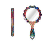 Lime à Ongles Métallique et Set de Miroir avec Motif Inspiré de la Perse – Motif Nahal