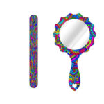 Lime à Ongles Métallique et Set de Miroir avec Motif Inspiré de la Perse – Motif Rangarang