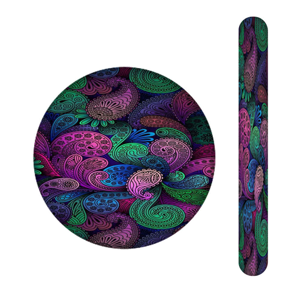 Lime à Ongles Métallique et Set de Miroir avec Motif Inspiré de la Perse - Motif Sahar