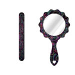 Lime à Ongles Métallique et Set de Miroir avec Motif Inspiré de la Perse – Motif Shab