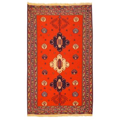 Tapis Kilim en laine persane tissé à la main à Sirjan Traditionnel Savin