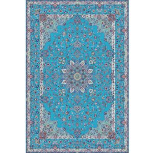 Grand tapis de sol intérieur de style bohème persan Sina