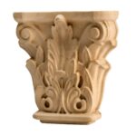 Modèle de capitale en bois sculpté S20