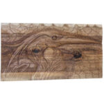 Art Mural en Bois Sculpté Modèle Pélican