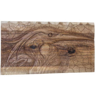 Art Mural en Bois Sculpté Modèle Pélican
