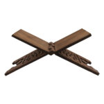 Support Rehal en bois pliable pour le Coran avec motif inspiré de l’Islam