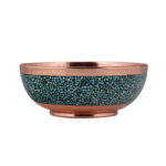 Bol Décoratif Persan Artisanal Incrusté de Turquoise Vina