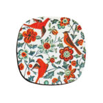 Ensemble de Dessous de Verre avec Motif Artistique d’Inspiration Persane Bolbol