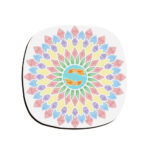 Ensemble de sous-verres artistiques avec le design Naghashi