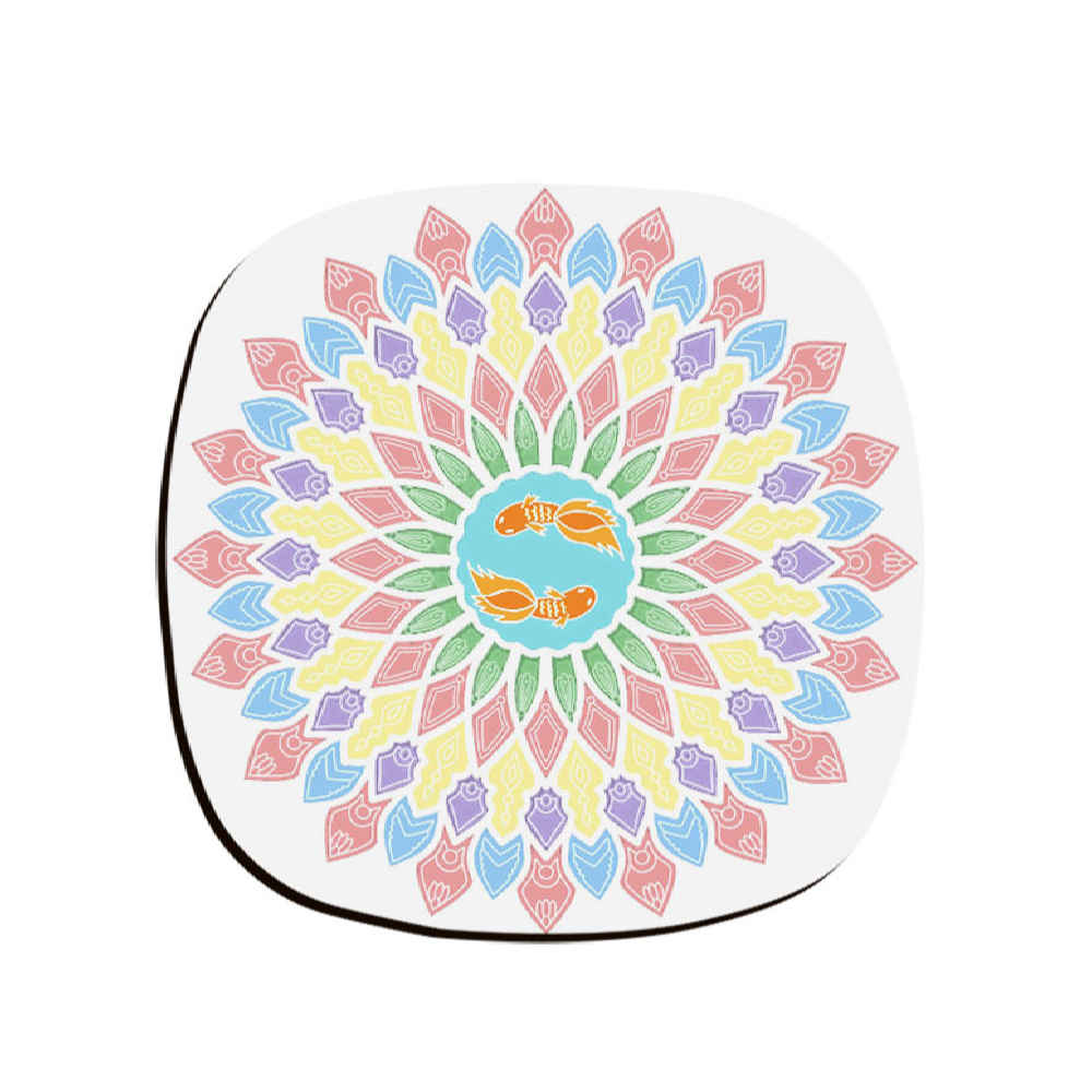 Ensemble de sous-verres artistiques avec le design Naghashi