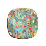 Ensemble de sous-verres artistiques avec le design Javan