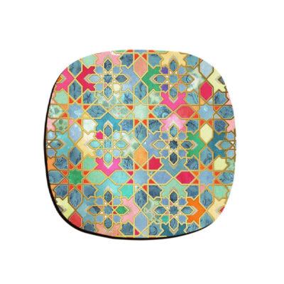 Ensemble de sous-verres artistiques avec le design Javan