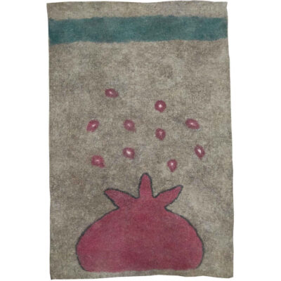 Tapis en feutre de laine persan 100% naturel et fait main Anar