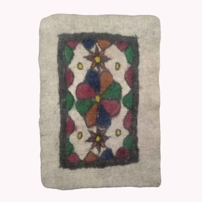 Tapis en feutre de laine persan 100% naturel et fait main Rokhsar