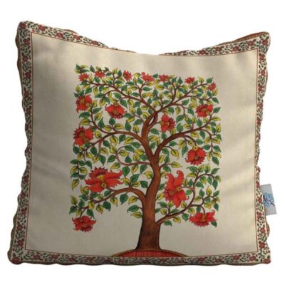 Housse de coussin en velours imprimé – Design Derakht (Set de 2)