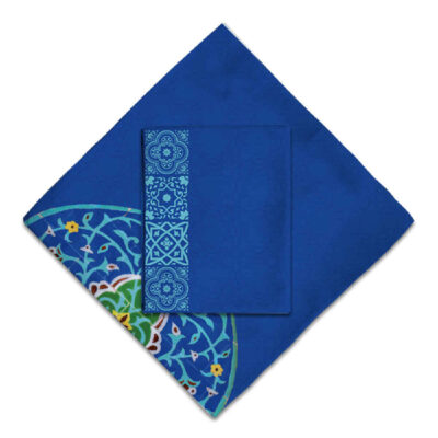Tapis de prière de voyage pour musulman taille poche et portable Sajada Bleu