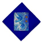 Tapis de prière de voyage pour musulman taille poche et portable Sajada Bleu Foncé