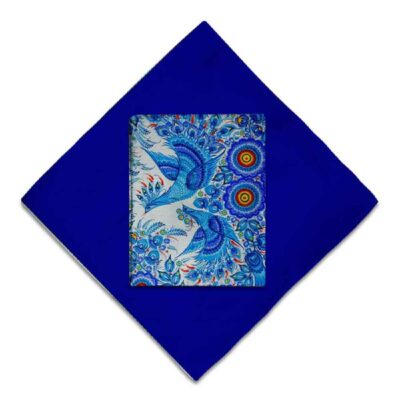 Tapis de prière de voyage pour musulman taille poche et portable Sajada Bleu Foncé