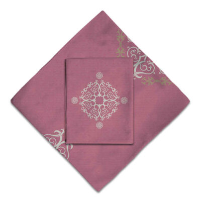 Tapis de prière de voyage pour musulman taille poche et portable Sajada Rose Eslimi