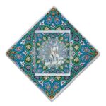 Tapis de prière de voyage pour musulman taille poche et portable Sajada Bleu Eslimi