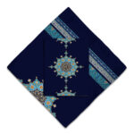 Tapis de prière de voyage pour musulman taille poche et portable Sajada Bleu Marine