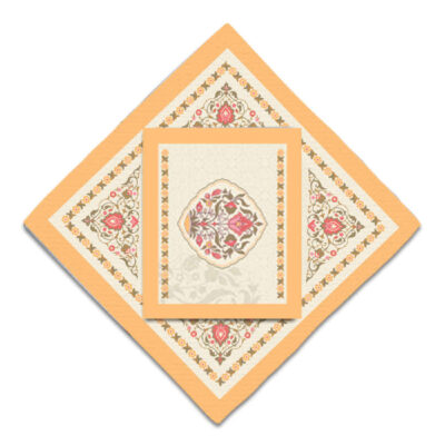 Tapis de prière de voyage pour musulman taille poche et portable Sajada Crème Eslimi