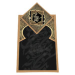 Tapis de Prière Islamique en Velours Léger avec Motif Mihrab