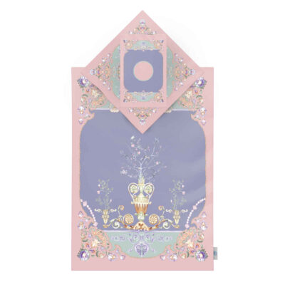 Tapis de Prière Islamique en Velours Léger avec Motif Eslimi