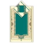 Tapis de Prière Islamique en Velours Léger avec Motif Eslimi