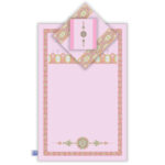 Tapis de Prière Islamique en Velours Léger Rose