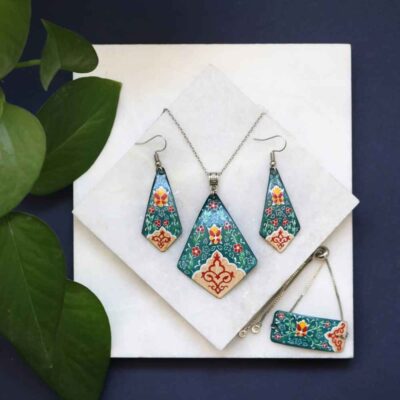Ensemble de Bijoux Minakari Perse Modèle Victoria