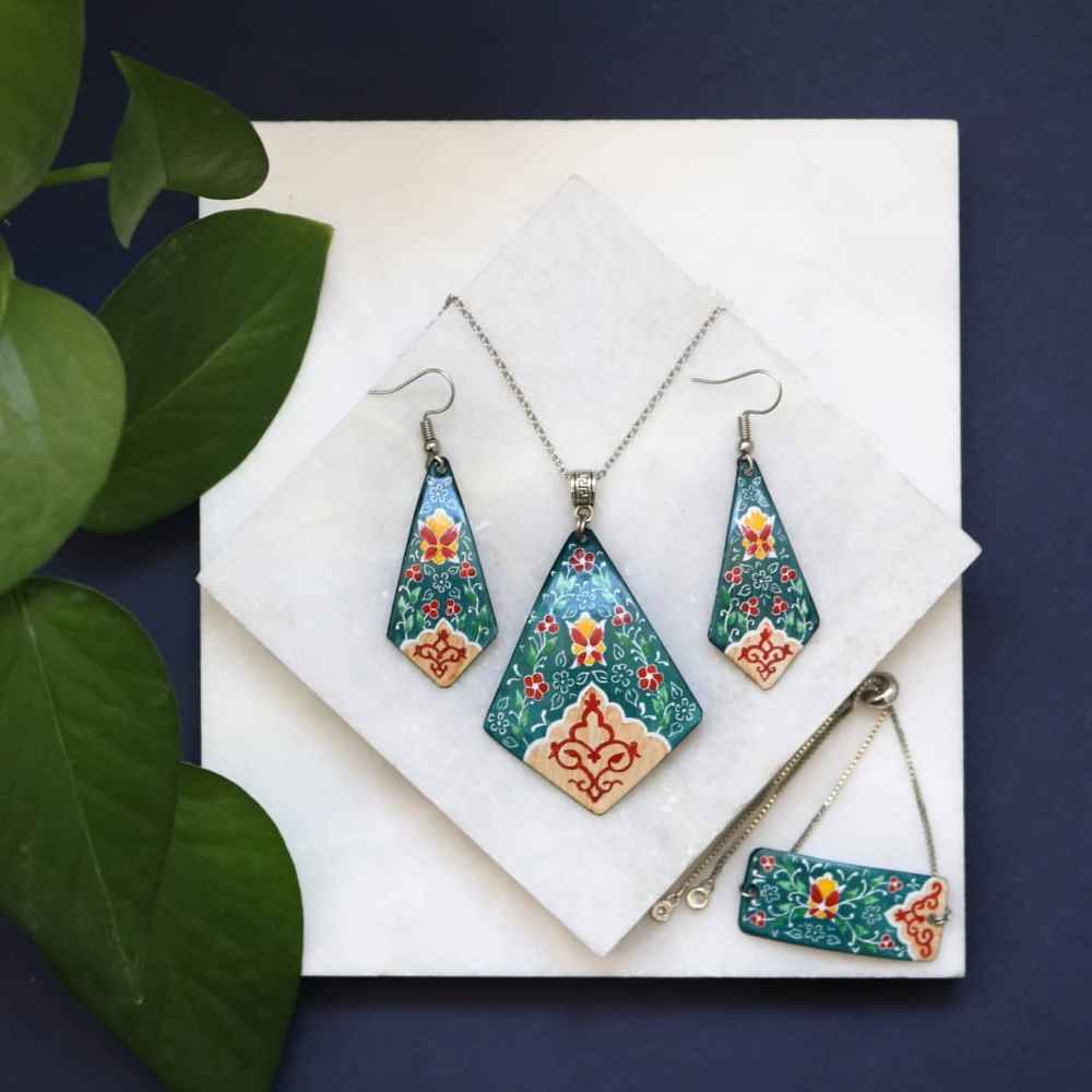 Ensemble de Bijoux Minakari Perse Modèle Victoria