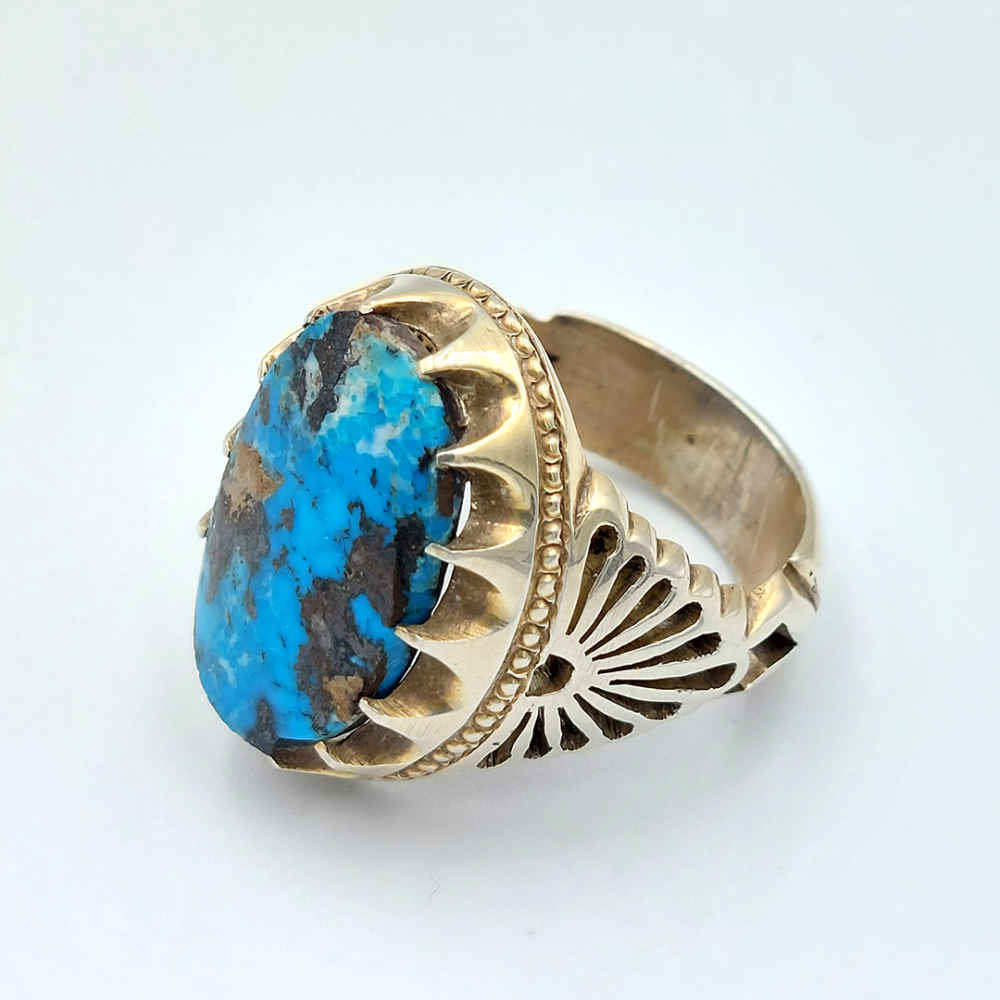 Bague en Argent Persan avec Turquoise de Neyshabur Farima Farzad