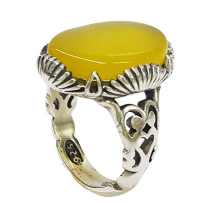 Bague en argent Agate pour homme Élégance Mahtab