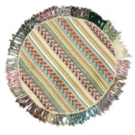 Tapis Jajim persan authentique tissé à plat rayé Arya
