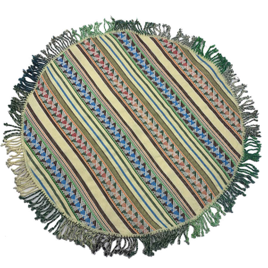 Tapis Jajim persan authentique tissé à plat rayé Razeghi