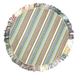Tapis Jajim persan authentique tissé à plat rayé Zanbagh