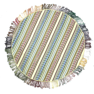 Tapis Jajim persan authentique tissé à plat rayé Zanbagh