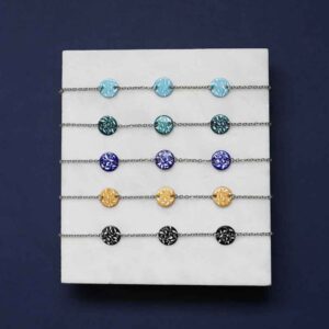 Persian Minakari Ankle Bracelet Model Rokh