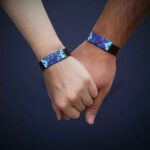 Bracelet artistique en cuir et cuivre Minakari – Raika Artistique
