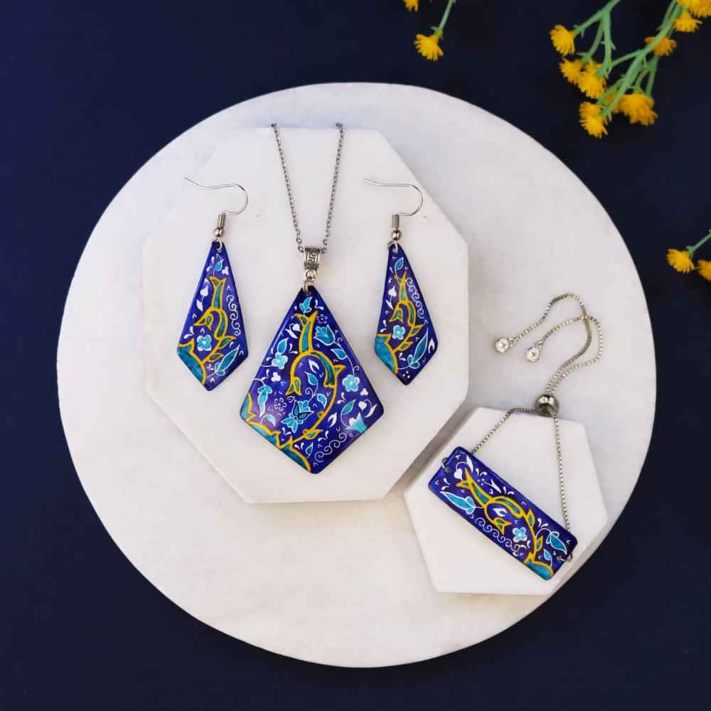 Ensemble de Bijoux Minakari Perse Modèle Arghavan