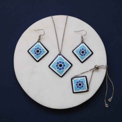 Ensemble de Bijoux Minakari Perse Modèle Hafez