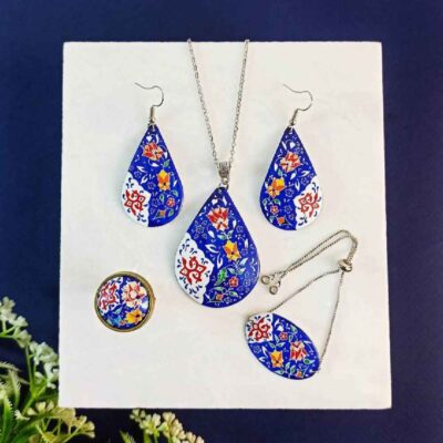 Ensemble de Bijoux Minakari Perse Modèle Lajevard