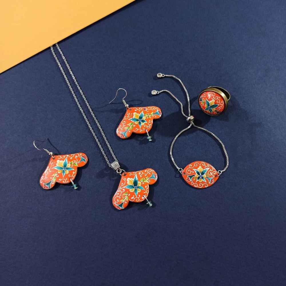 Ensemble de Bijoux Minakari Perse Modèle Paeez