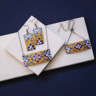 Ensemble de Bijoux Minakari Perse Modèle Saadi