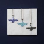 Collier persan minimaliste – Symbole zoroastrien Farvahar