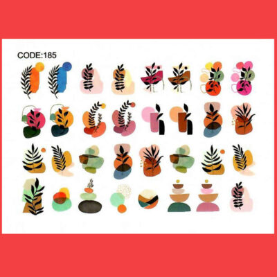 Autocollants pour Ongles en Forme de Feuille – Design Barg