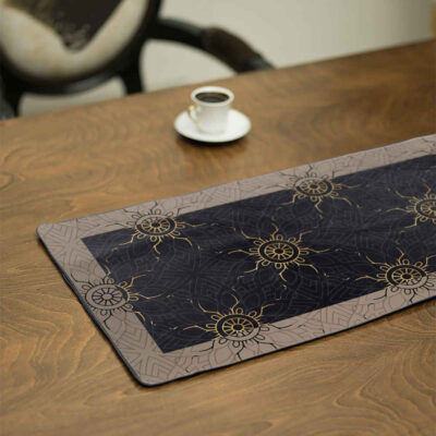 Chemin de table en velours “Persian Elegance” Modèle Khorshid